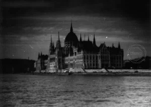 Országház - Hungarian Parliament Building / Budapest, Hungary cross developing a negative